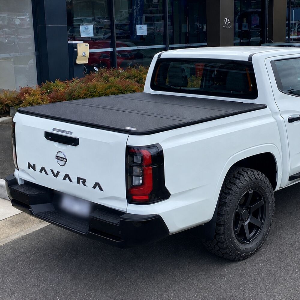 Premium Trifold Aluminium Foldable Hard Tub Lid Tonneau Cover Fits Nissan Navara D27 2026 Onwards