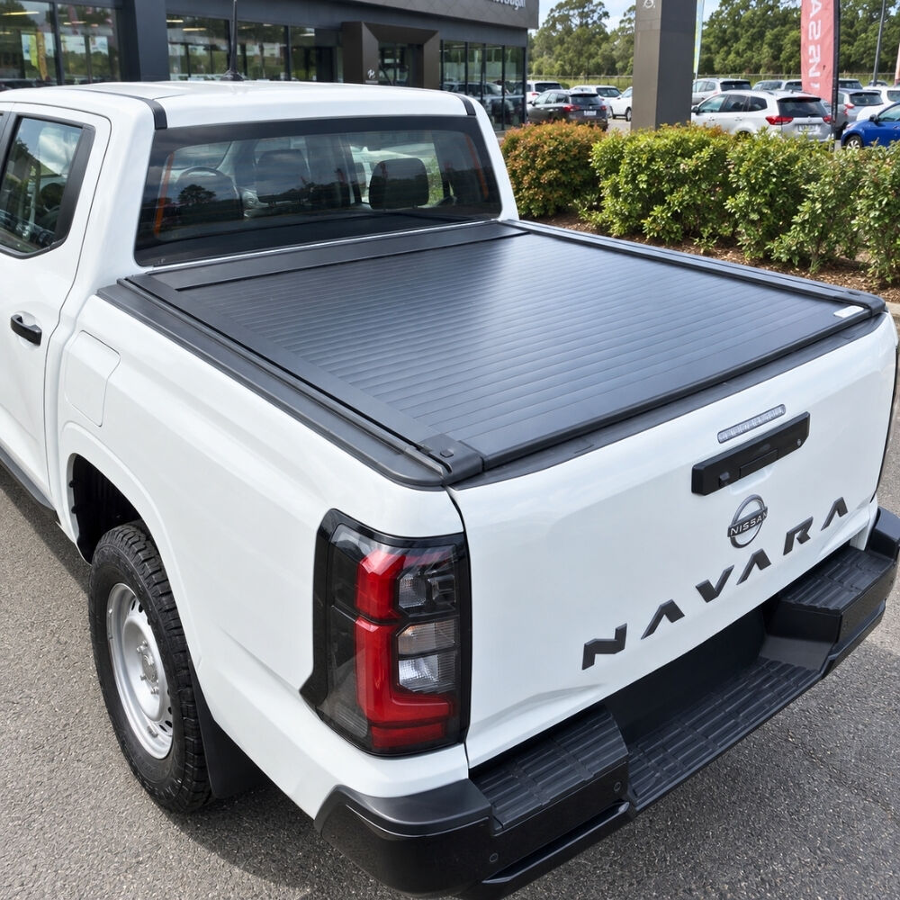 Premium Plus Cobra 4x4 Electric Retractable Roller Shutter fits Nissan Navara D27 2026 Onwards Tub Tonneau Roll Cover Black Lid