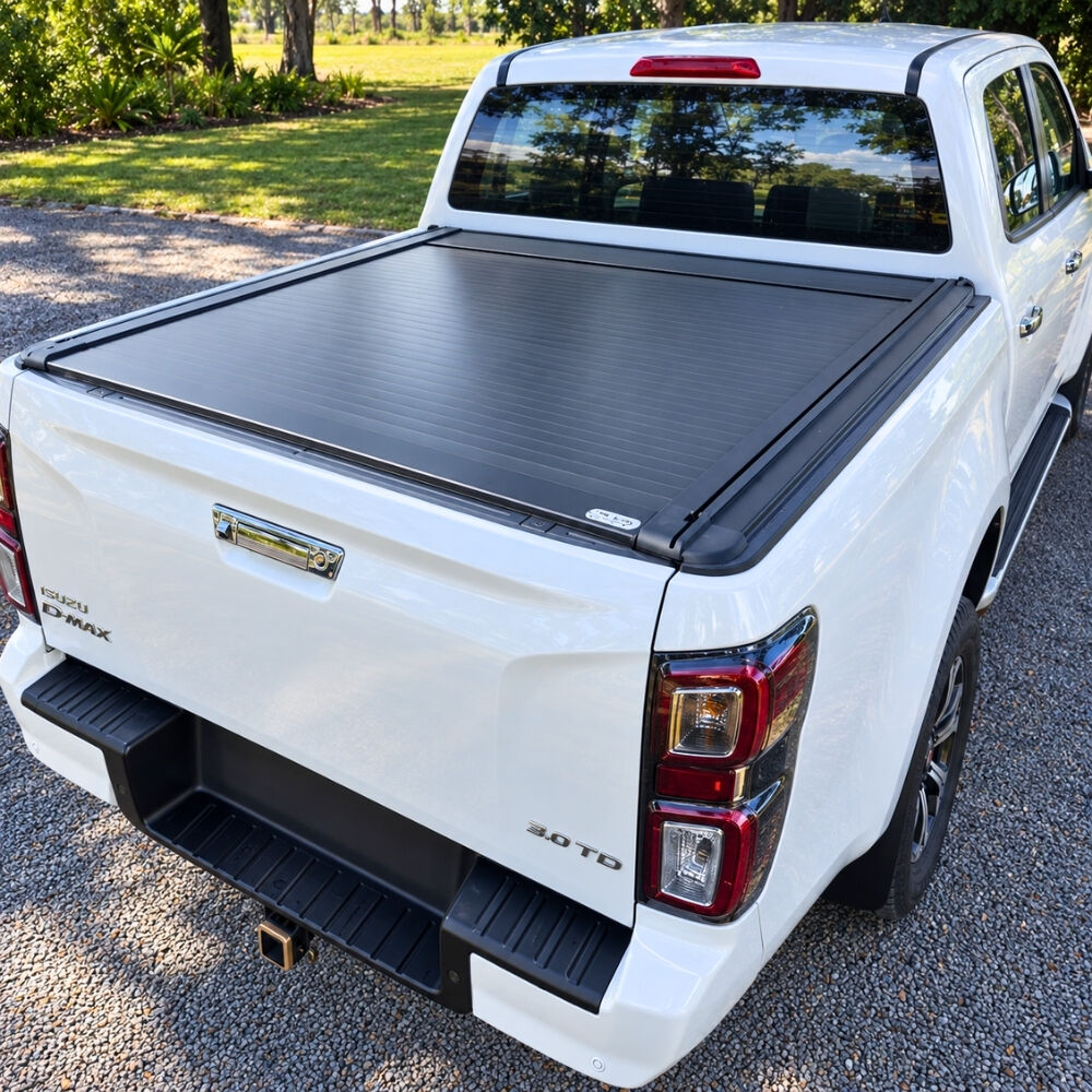 Premium Plus Cobra 4x4 Electric Retractable Roller Shutter fits Isuzu Dmax D-max 2012 - 2024 Tub Tonneau Roll Cover Black Lid