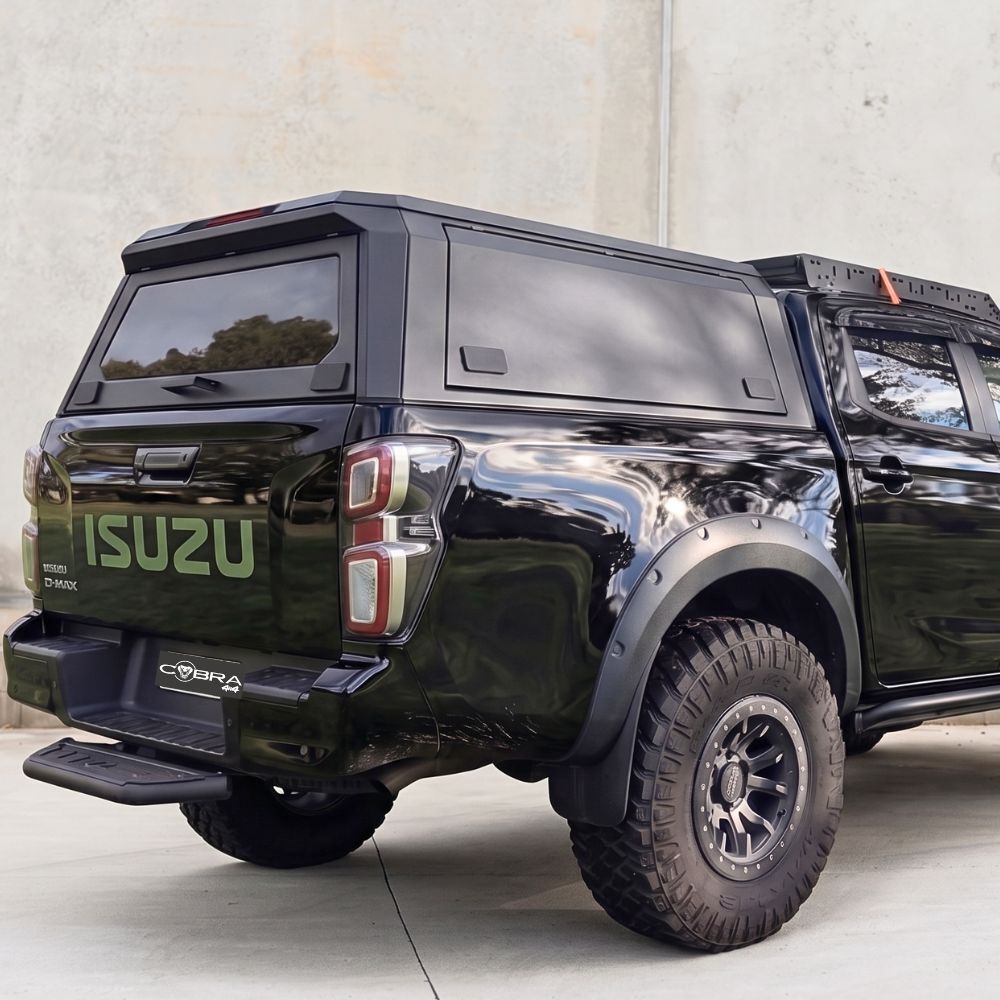 Cobra 4x4 Premium Stainless Steel UTE Tub Canopy fits Isuzu Dmax D-max 2021 Onwards Dual Cab Tradie Black Heavy Duty