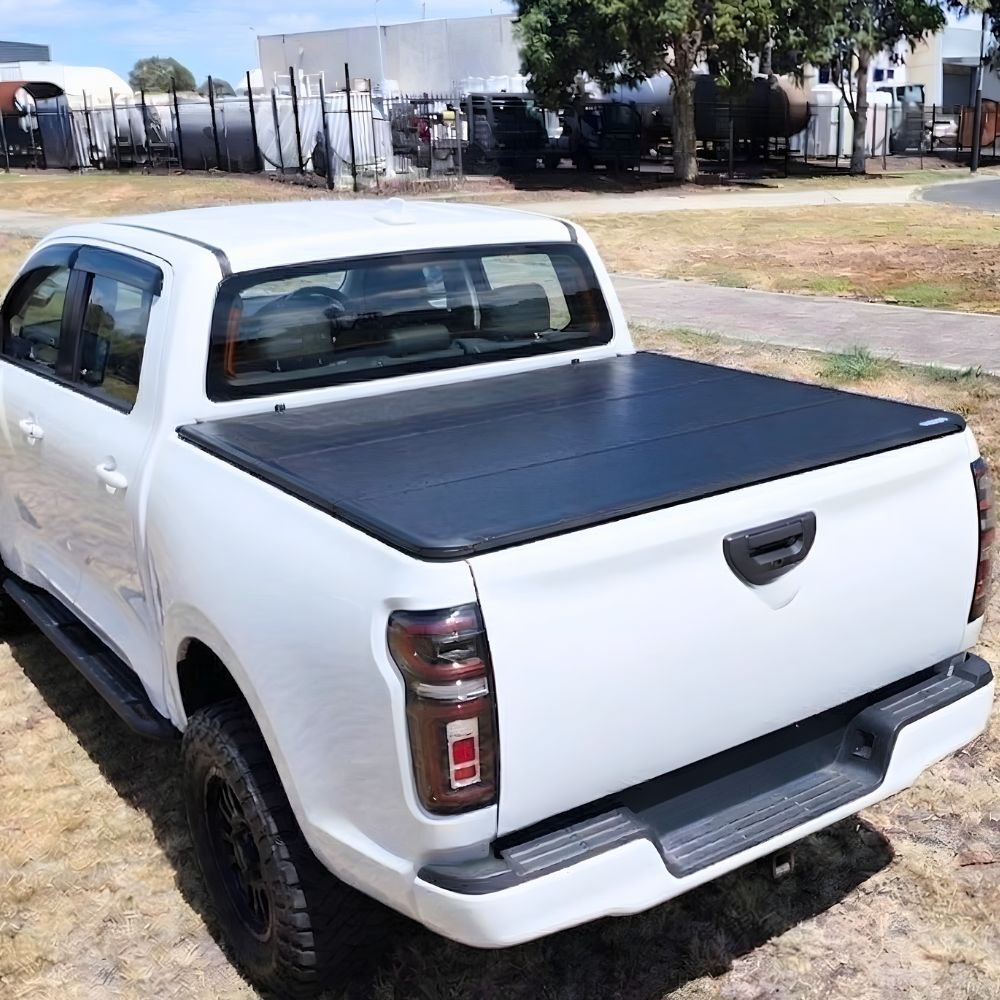 Premium Trifold Aluminium Foldable Hard Tub Lid Tonneau Cover Fits Great Wall Motor GWM Cannon Alpha 2024 Onwards