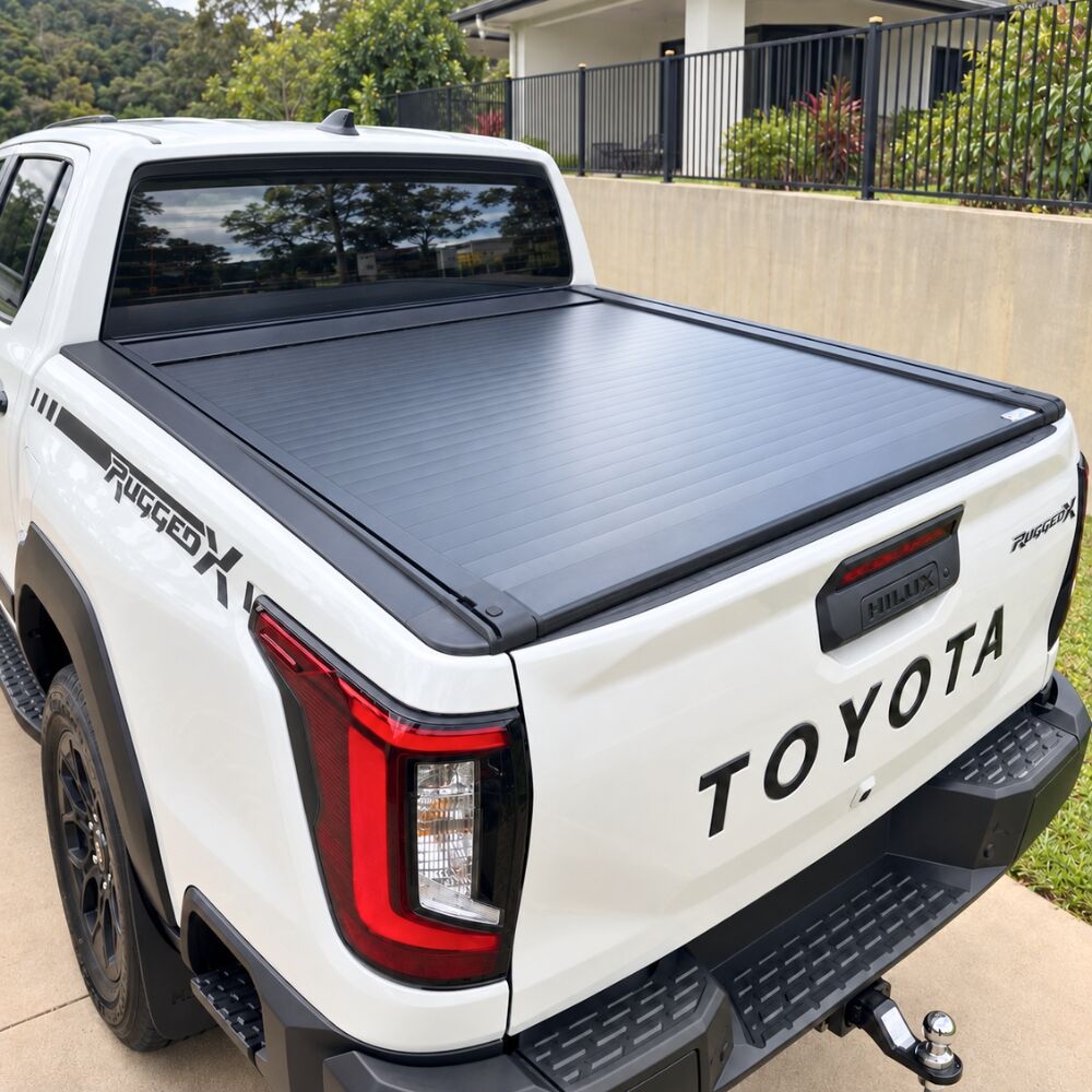 Premium Plus Cobra 4x4 Electric Retractable Roller Shutter fits Toyota Hilux 2026 Onwards N90 Tub Tonneau Roll Cover Black Lid