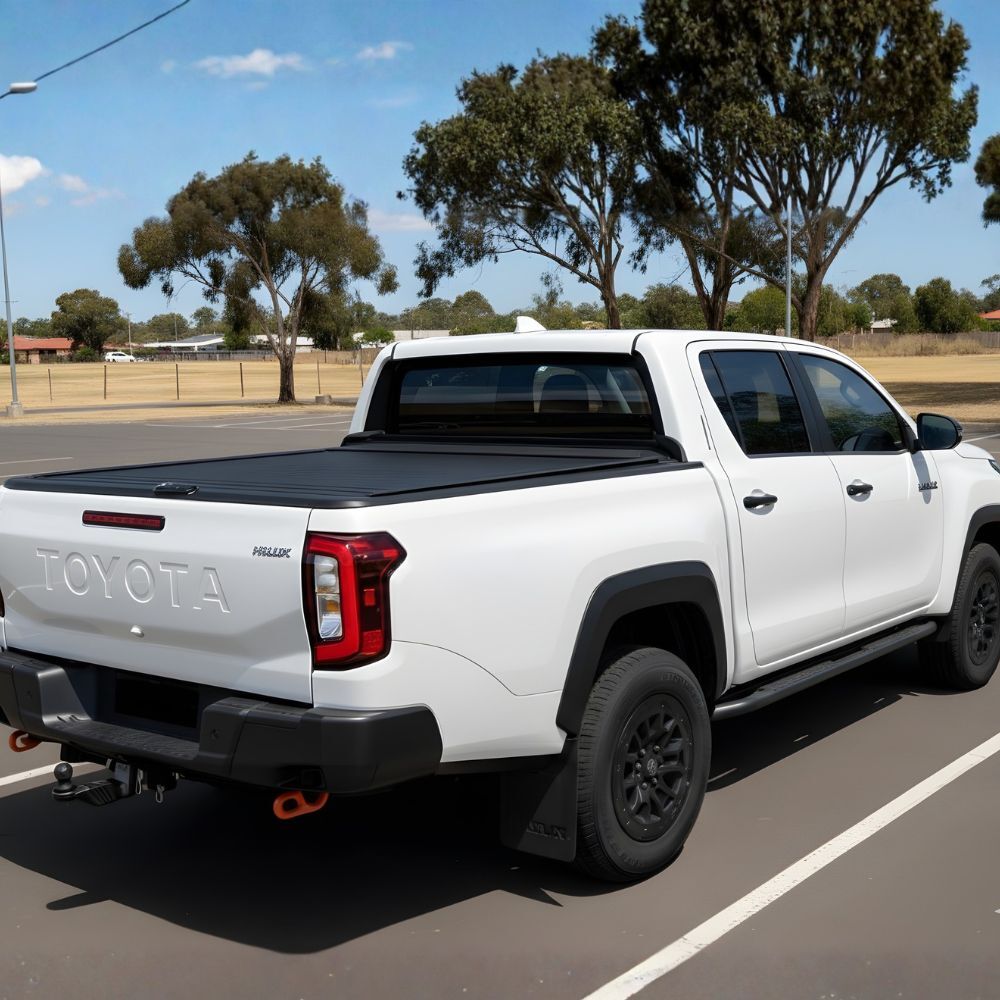 Premium Cobra 4x4 Retractable Roller Shutter fits Toyota Hilux 2026 Onwards Tub Manual Tonneau Roll Cover Black