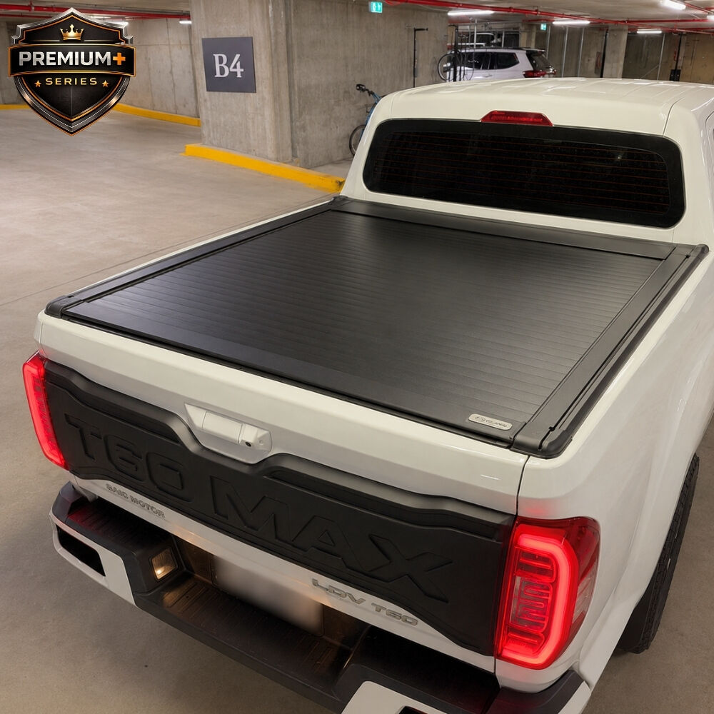 Premium Plus Cobra 4x4 Electric Retractable Roller Shutter fits LDV T60 2017 - 2023 Tub Tonneau Roll Cover Black Lid