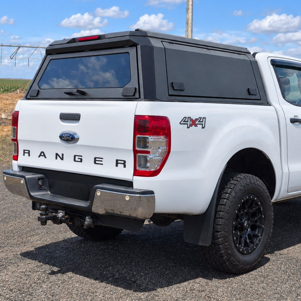 Cobra 4x4 Premium Stainless Steel UTE Tub Canopy fits Ford Ranger PX1 PX2 PX3 2011 - 2022 BT50 2012 -2020 Tradie Black Heavy Duty Dual Cab