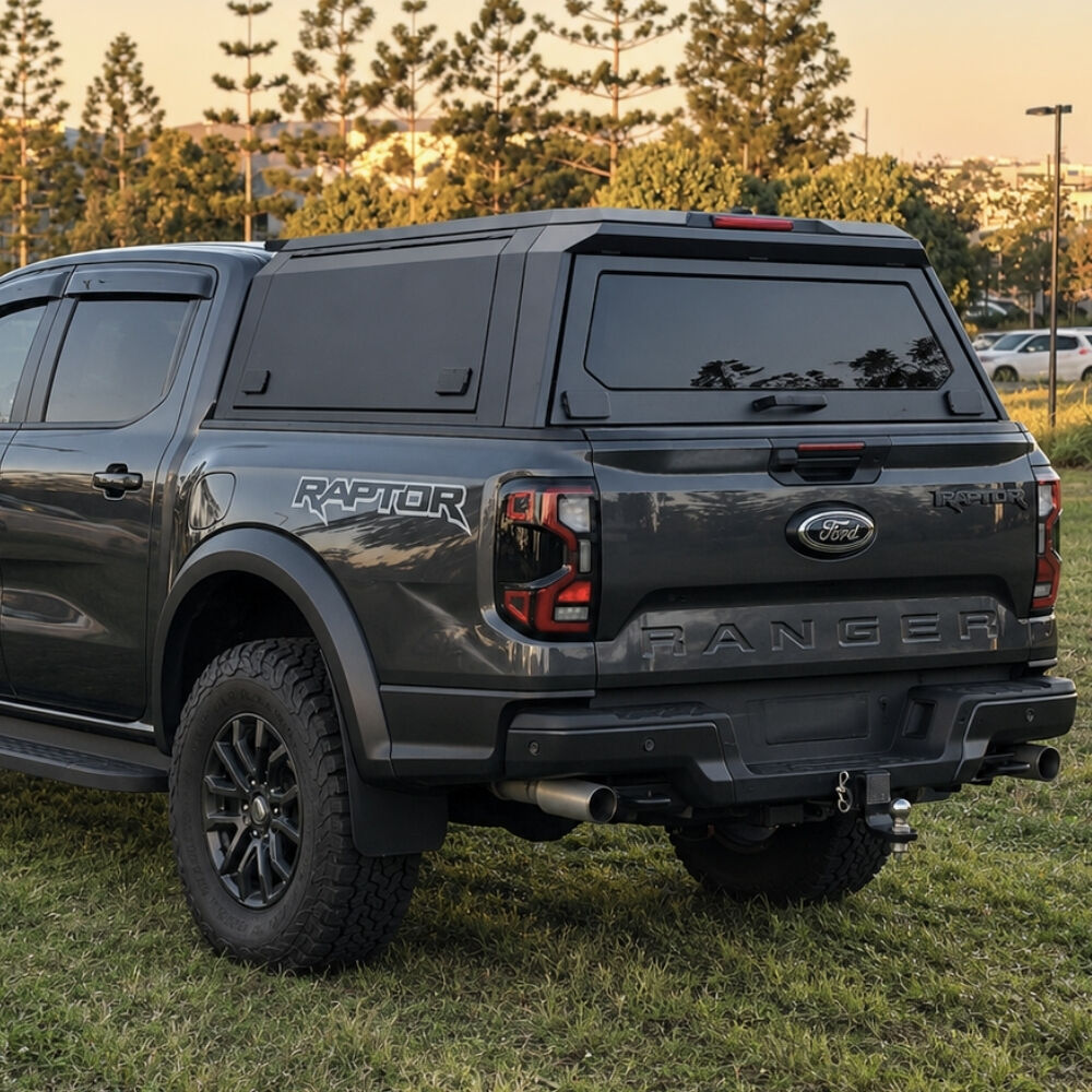 Cobra 4x4 Premium Stainless Steel UTE Tub Canopy fits Ford Ranger Next Gen 2022 Onwards Tradie Black Heavy Duty