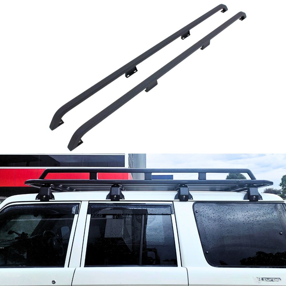 Cobra 4x4 2 x Platform Side Rails V2 suits 220 cm SUV Flat Aluminium Roof Racks Detachable (Set of 2)