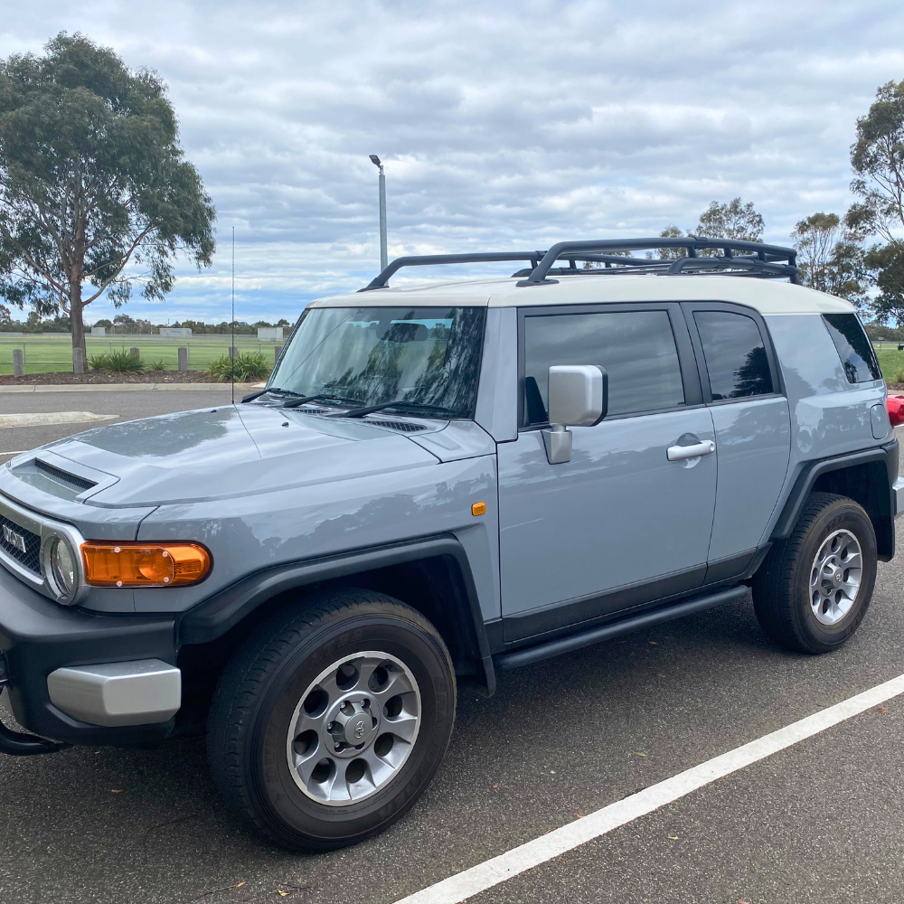 OEM Style Aluminium Roof Rail Rack Fits FJ Cruiser 2007 - 2021 Cargo Luggage Carrier