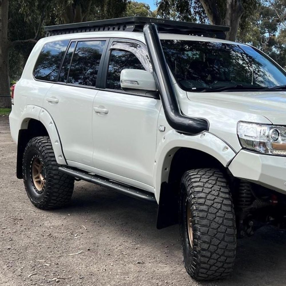 Heavy Duty Cobra 4x4 Rock Sliders Fits Toyota Landcruiser 200 Series 2007 onwards SUV Side Steps Black Steel Boards