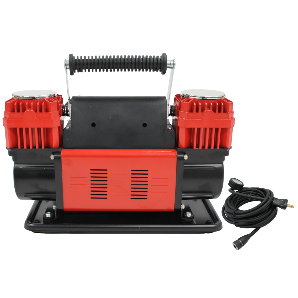 Heavy Duty 12V Air Compressor 60mm Double Dual Cylinder 300L/MIN 150PSI