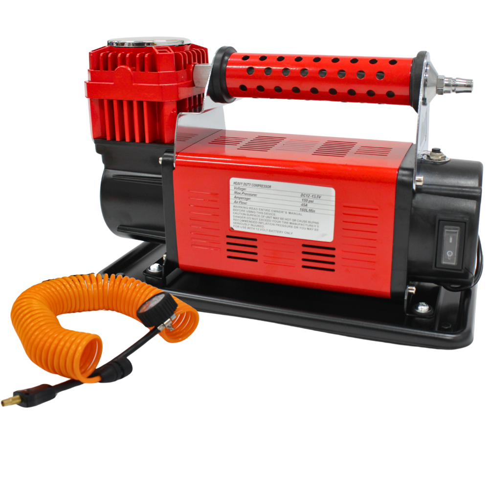 Heavy Duty 12V Air Compressor 60mm Single Cylinder 160L/MIN 150PSI