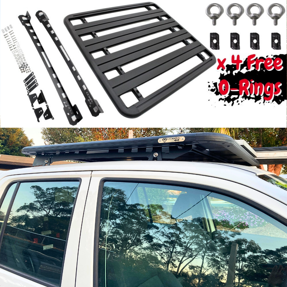 Cobra 4x4 Aluminium Flat Roof Rack  Fits Volkswagen Amarok 2010 Onwards Platform Steel Brackets