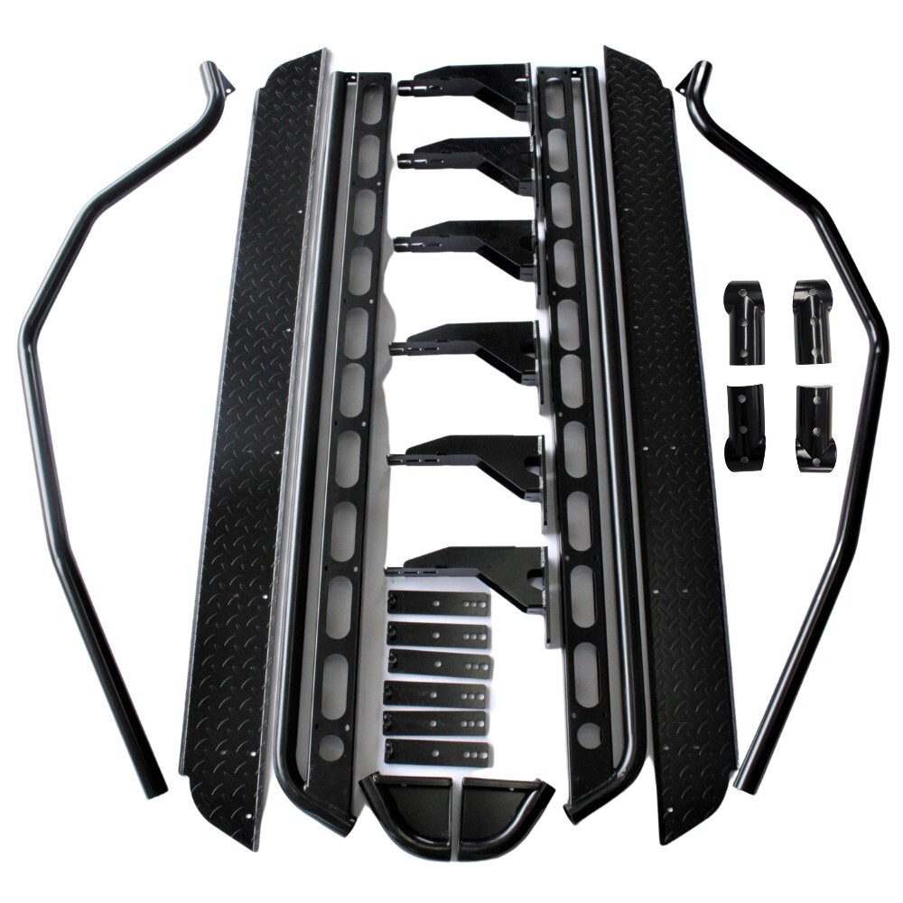 Heavy Duty Cobra 4x4 Rock Sliders + Brush bar fits Volkswagen Amarok 2011 Onwards Side Steps [Type: Rock Sliders & Brush bar]
