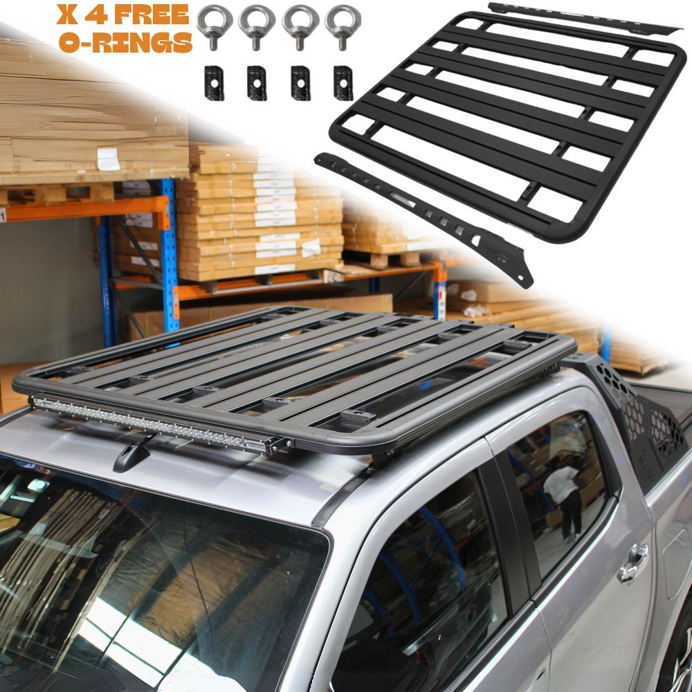 Cobra 4x4 Flat Roof Rack Aluminium Suits Mazda Bt50 2021 Onward Models Platform Steel Brackets