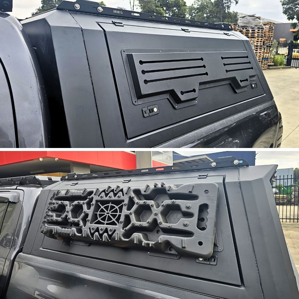 Passenger Side Door Channel Panel Suits Cobra 4x4 Gen 2 & Gen 3 Canopies Durable Steel Canopy Accessory Off-Road Mud Tracks Water Tanks Storage