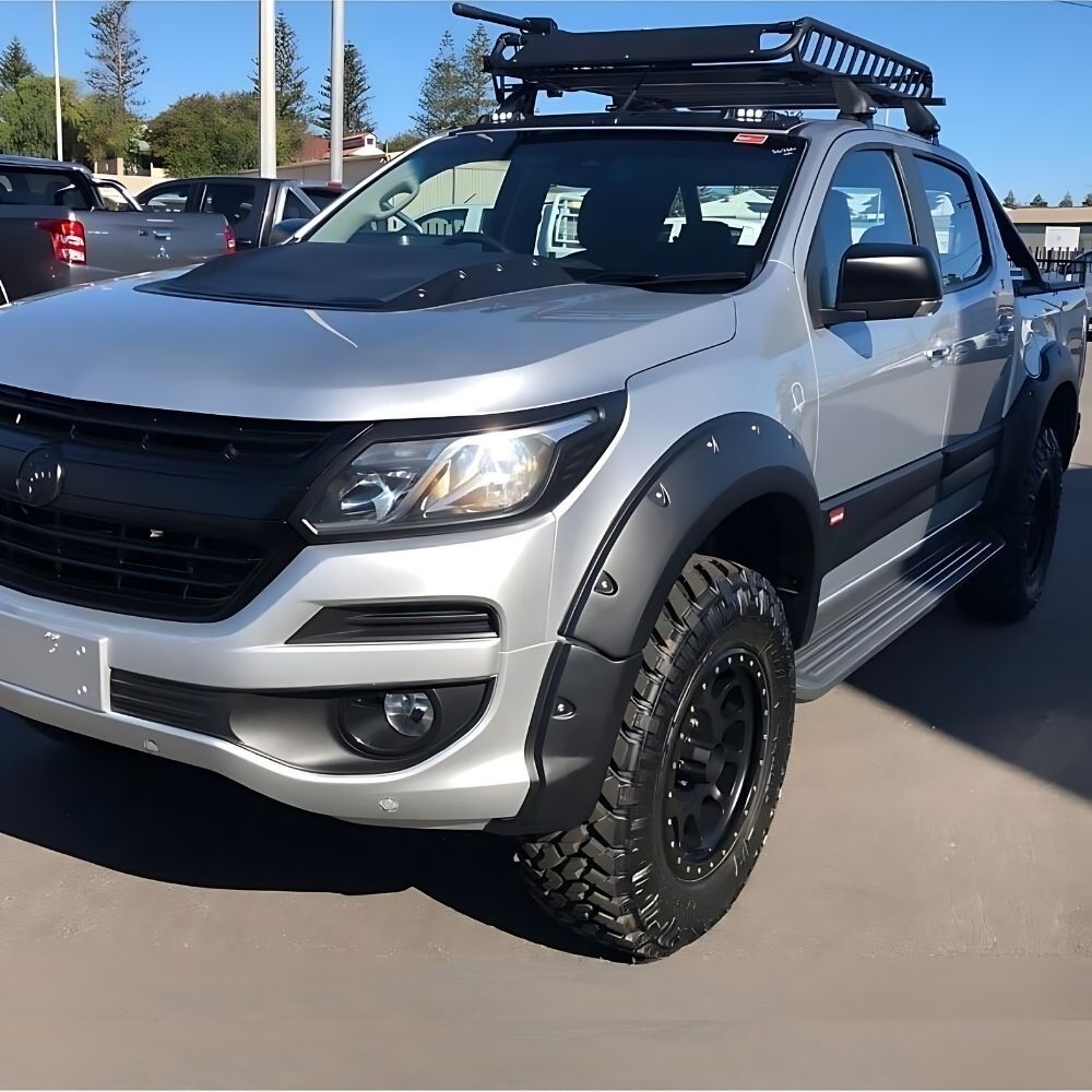 Pocket Style Flares fit Holden Colorado 2016 + Dual Cab Matte Black 70mm