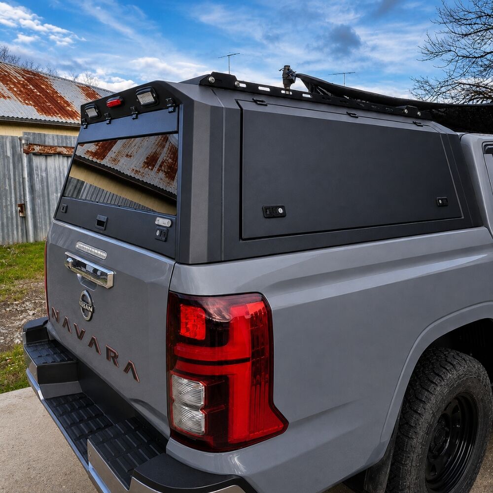 Cobra 4x4 Gen 3 Aluminium UTE Tub Canopy fits Nissan Navara D27 2026 Onwards Dual Cab Tradie Black Aluminum Heavy Duty