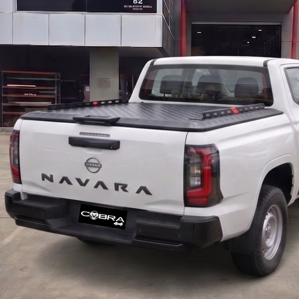 Lockable Aluminium Hard Tub Lid Tonneau Cover Fits Nissan Navara D27 2026 Onwards Side Rail Gas Strut Lift