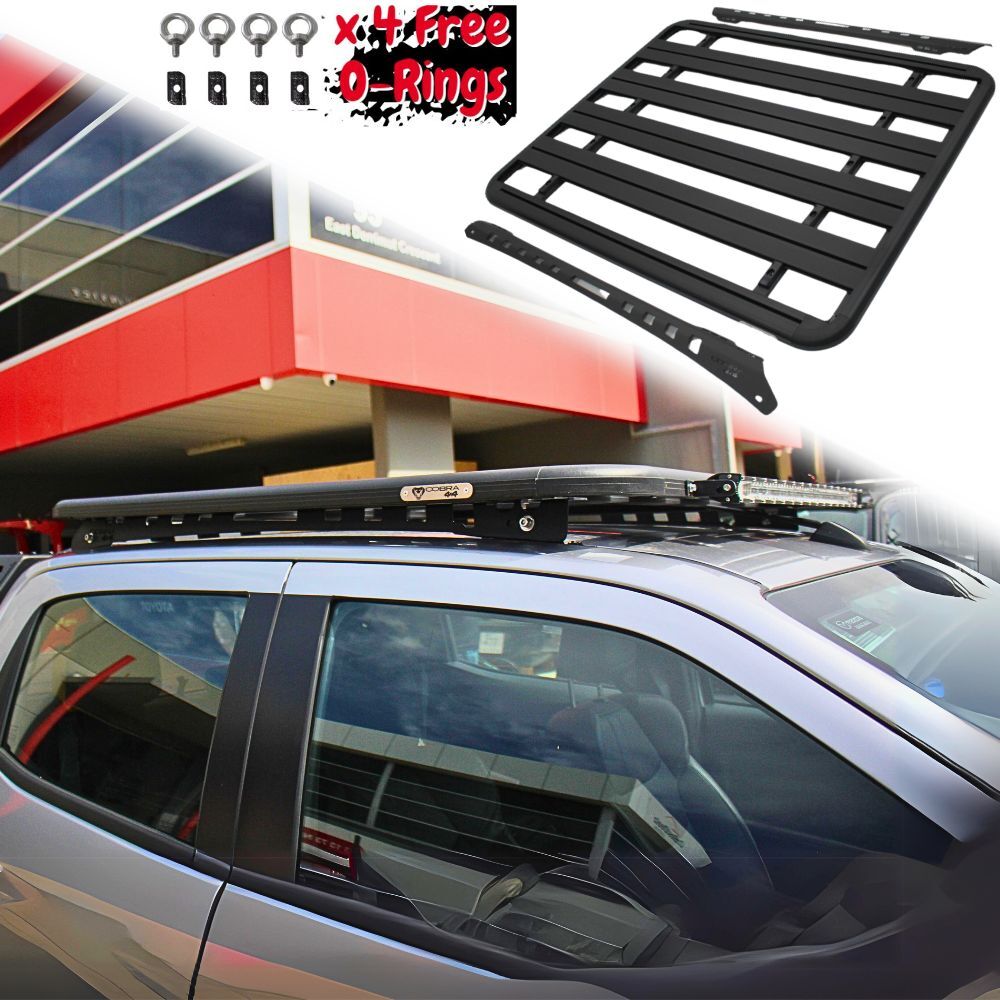 Cobra 4x4 Flat Roof Rack Aluminium Fits Isuzu Dmax D-Max 2020 2021+ Models Platform Steel Brackets