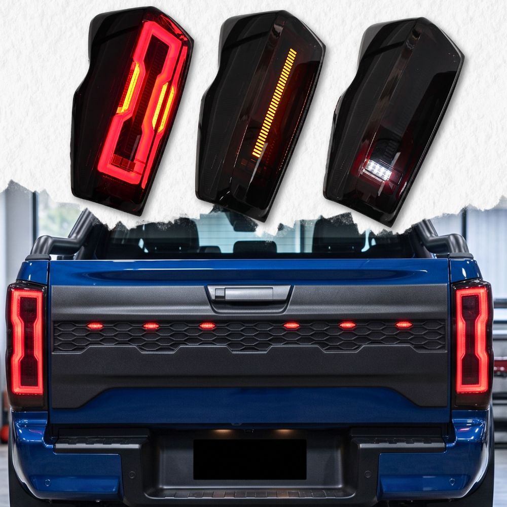 Smoked Black Tail Lights LED With Sequential Indicator for Isuzu Dmax D-Max RG 2020 Onwards Taillights Pair