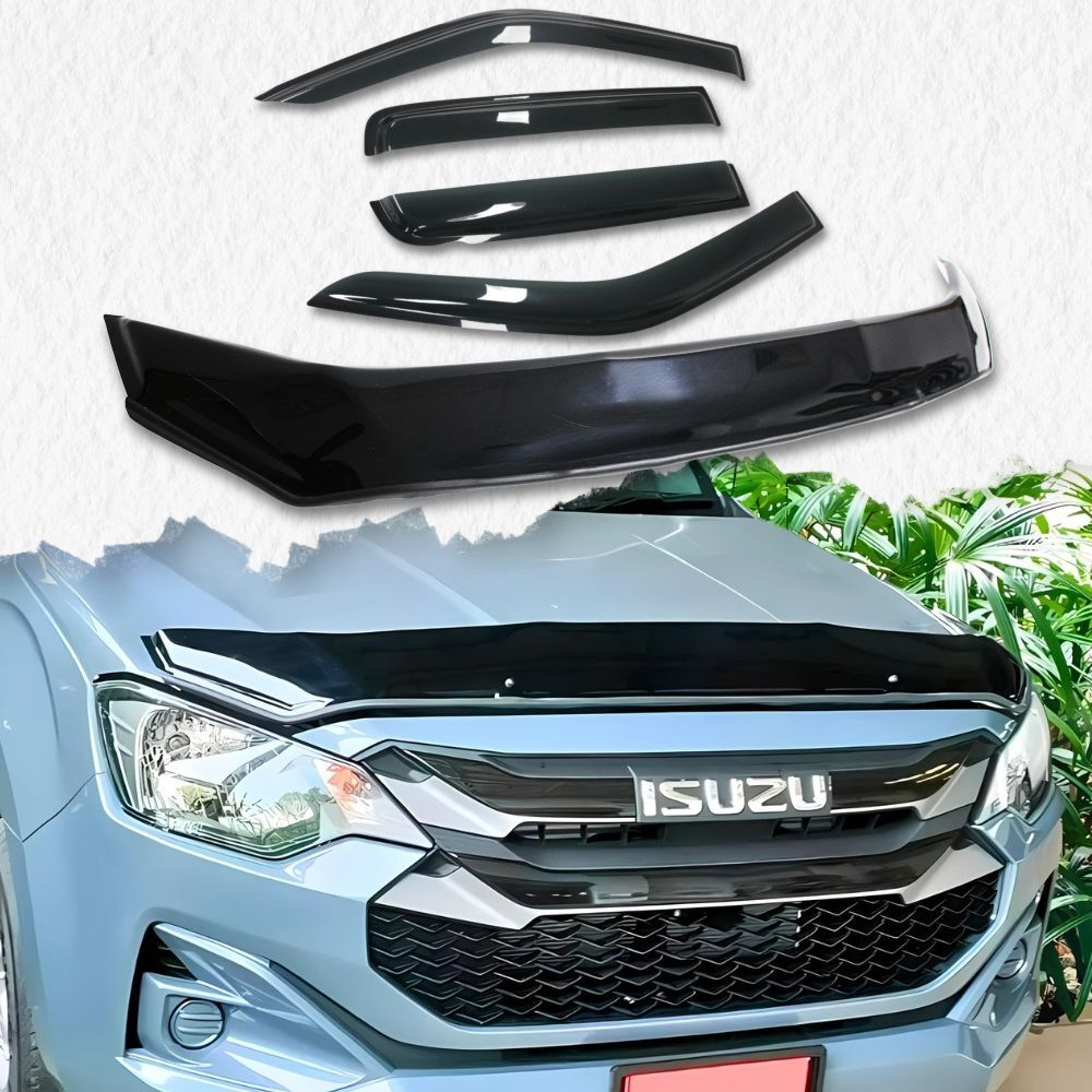 Bonnet Protector And Weather Shields Suit Isuzu Dmax D-max 2024 Onwards Models Weathershields