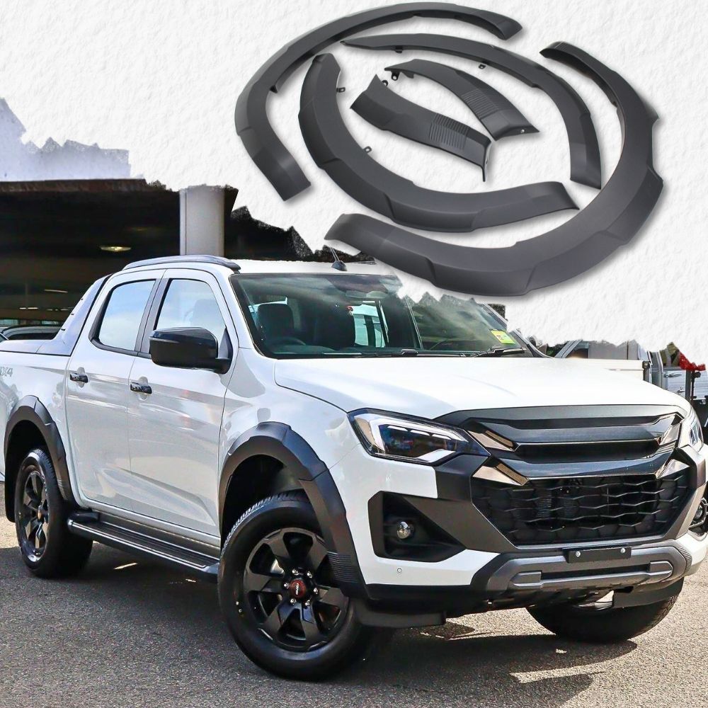 Matte Black OEM Style Fender Flares Suits Isuzu Dmax D-max 2024 Onwards Dual Cab