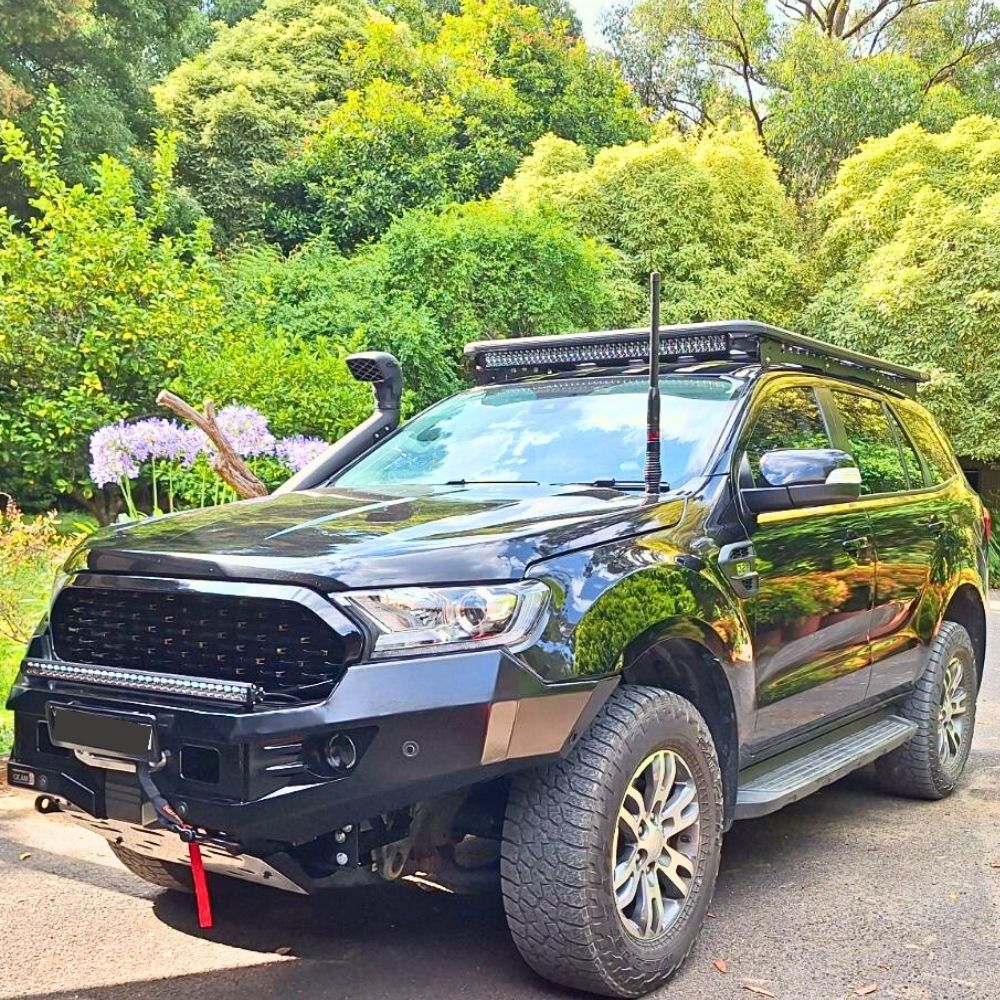 Aluminium Flat Roof Rack Cage Fits Everest 2015 Onwards 220cm x 125cm Mounts Tradie Black