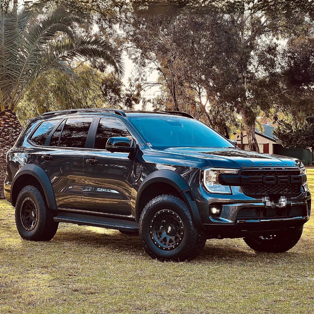 Cobra 4x4 Matte Black OEM Raptor Style Fender Flares Fits Ford Everest Next Gen 2022 Onwards 4WD 