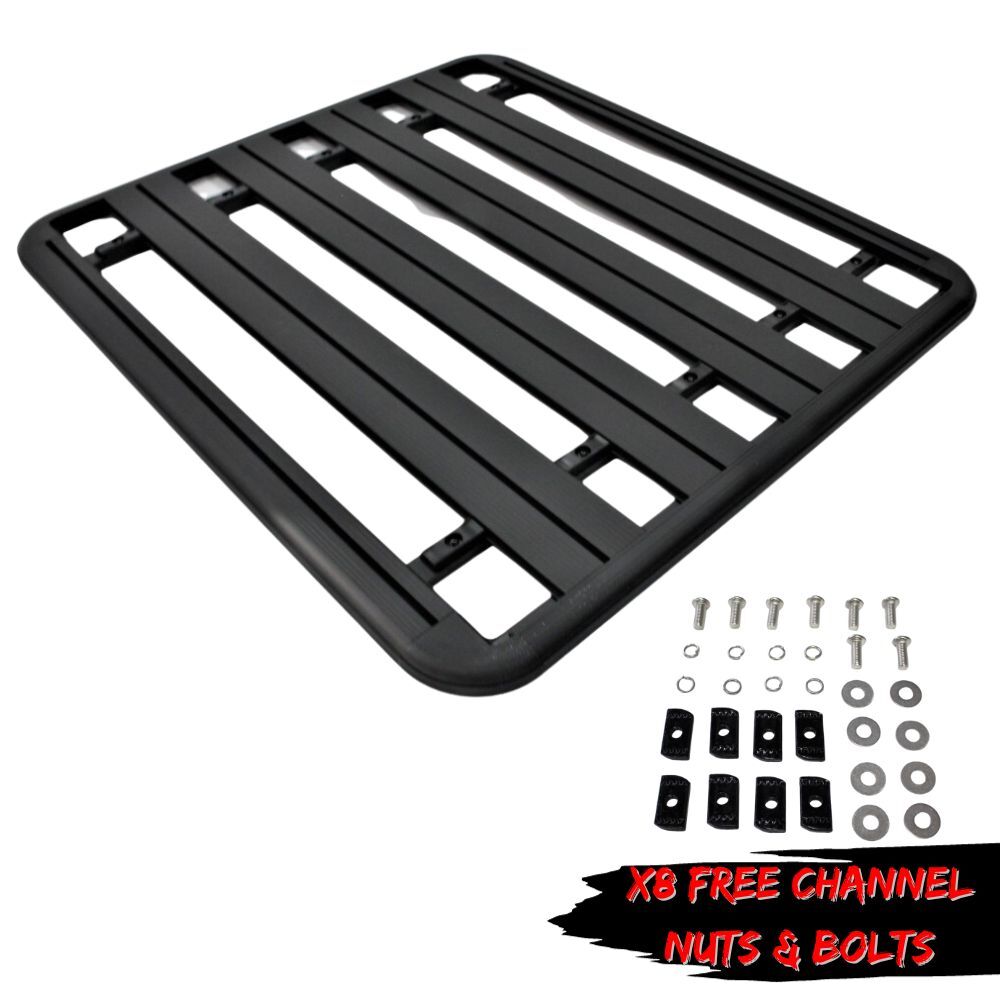 Cobra 4x4 Flat Roof Rack Aluminium Platform 125cm x 135cm For Canopy Tub Roof Universal