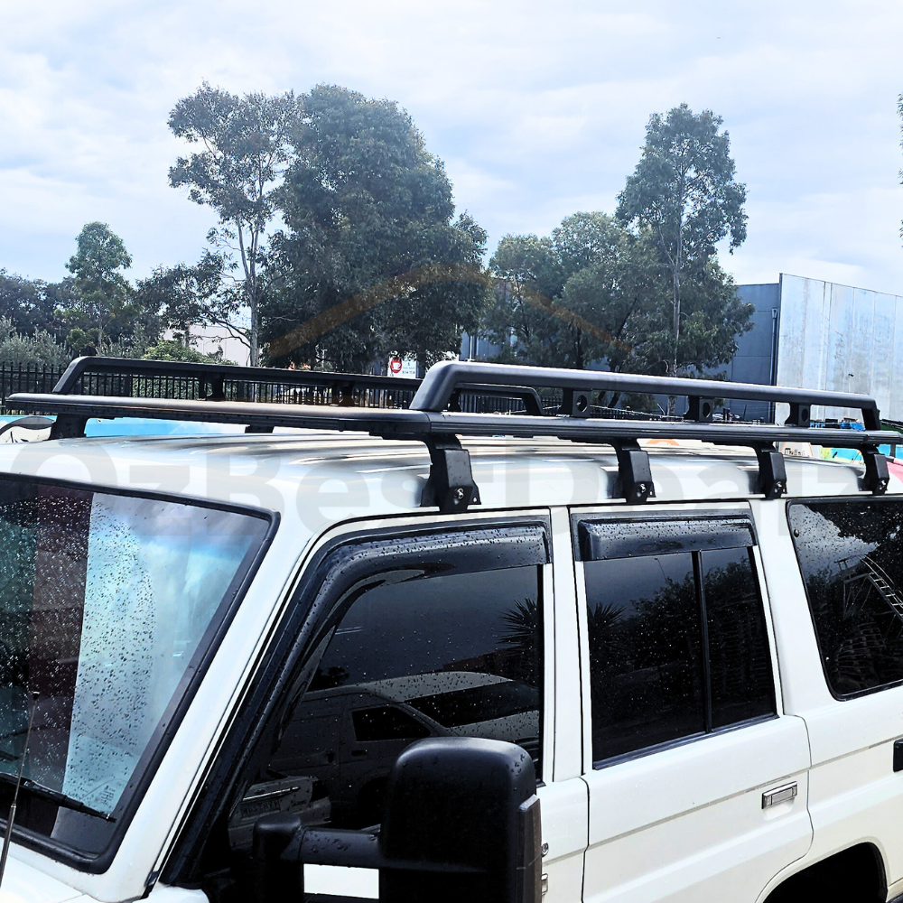 Cobra 4x4 2 x Platform Side Rails suits 220 cm SUV Flat Aluminium Roof Racks Detachable