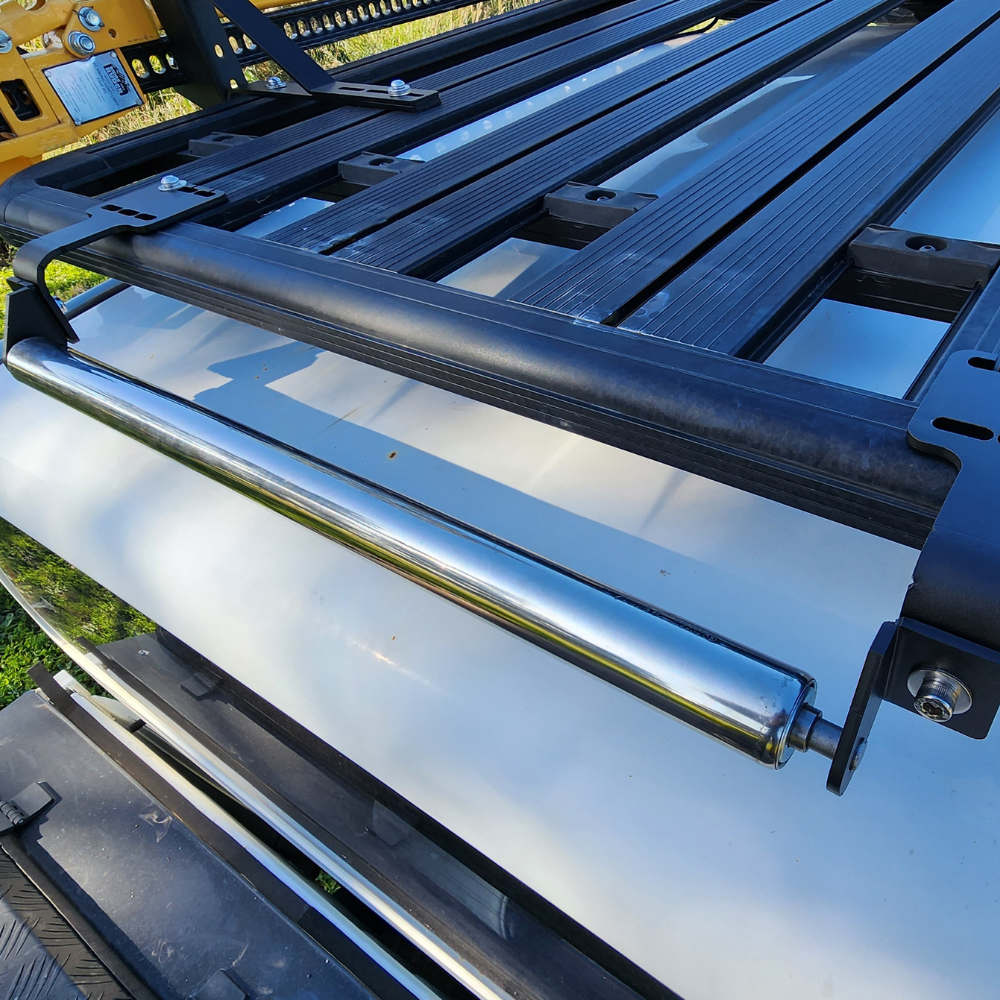 Stainless Steel Roller With Brackets Suit Flat Aluminium Roof Rack With Channel Nuts Platform Ladder Tradie 
