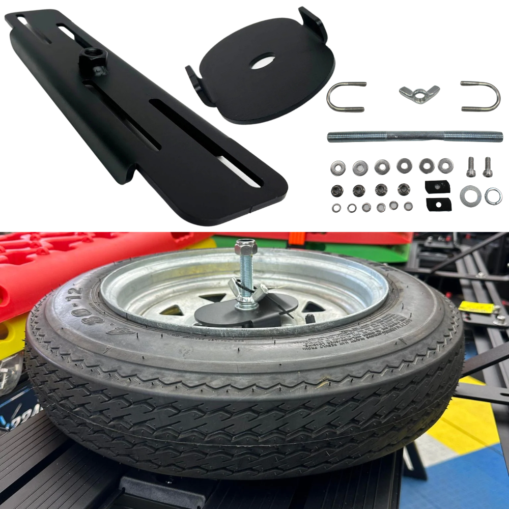 Cobra 4x4 Spare Tyre Holder Bracket Mount suits Aluminium Roof Rack Platform Wheel Carrier