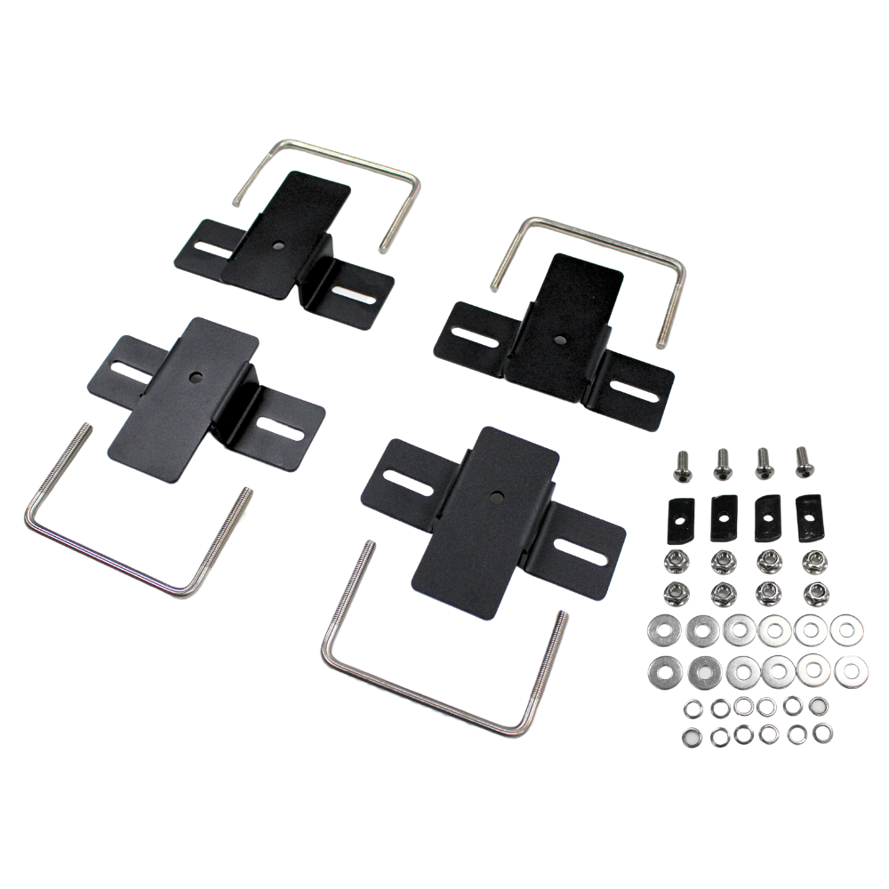 Cobra 4x4 2 in 1 U Bolt Brackets for Roof Top Tent & Mounting Roof Basket Cargo to Roof Rack Cross Bars (Set of 4)