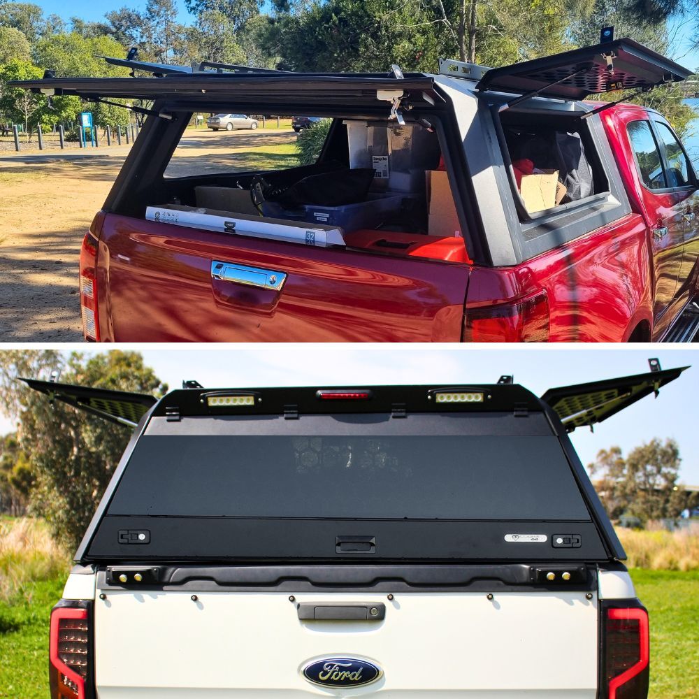 Cobra 4x4 Gen 3 Aluminium UTE Tub Canopy fits Great Wall Motors GWM Cannon 2020 - 2024 Tradie Black Aluminum Heavy Duty