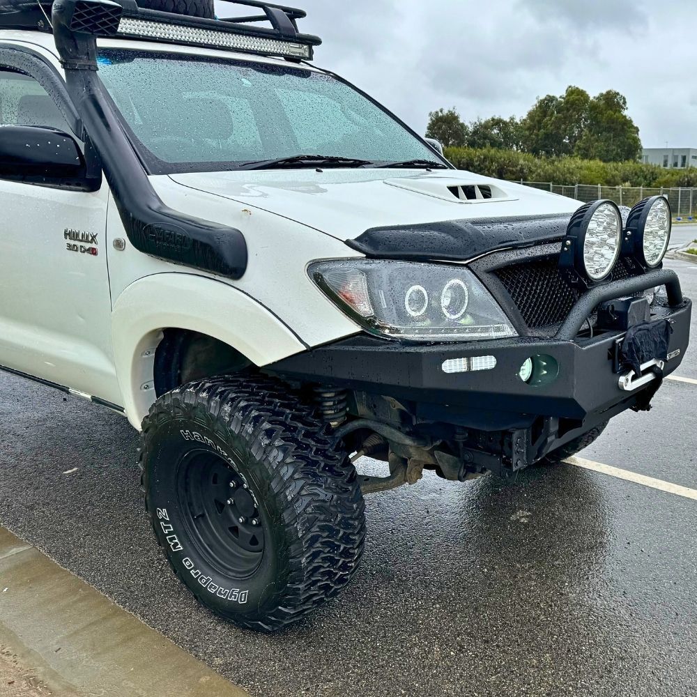 Cobra 4x4 Steel Bull Bar Bullbar  Removable Hoop Suits Hilux 2011 - 2015 Face lift Winch Compatible Bar