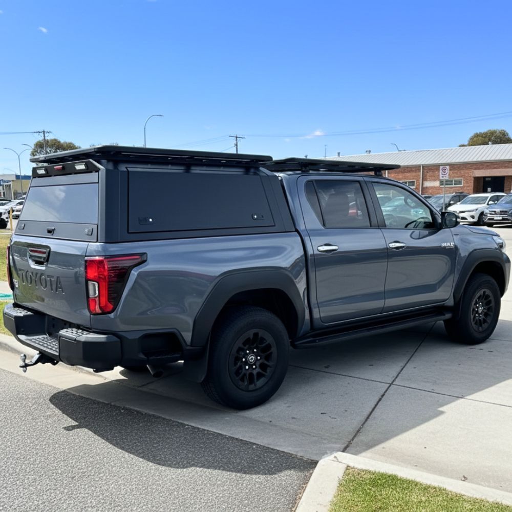 Cobra 4x4 Gen 3 Aluminium UTE Tub Canopy fits Toyota Hilux 2026 Onwards N90 Tradie Black Aluminum Heavy Duty