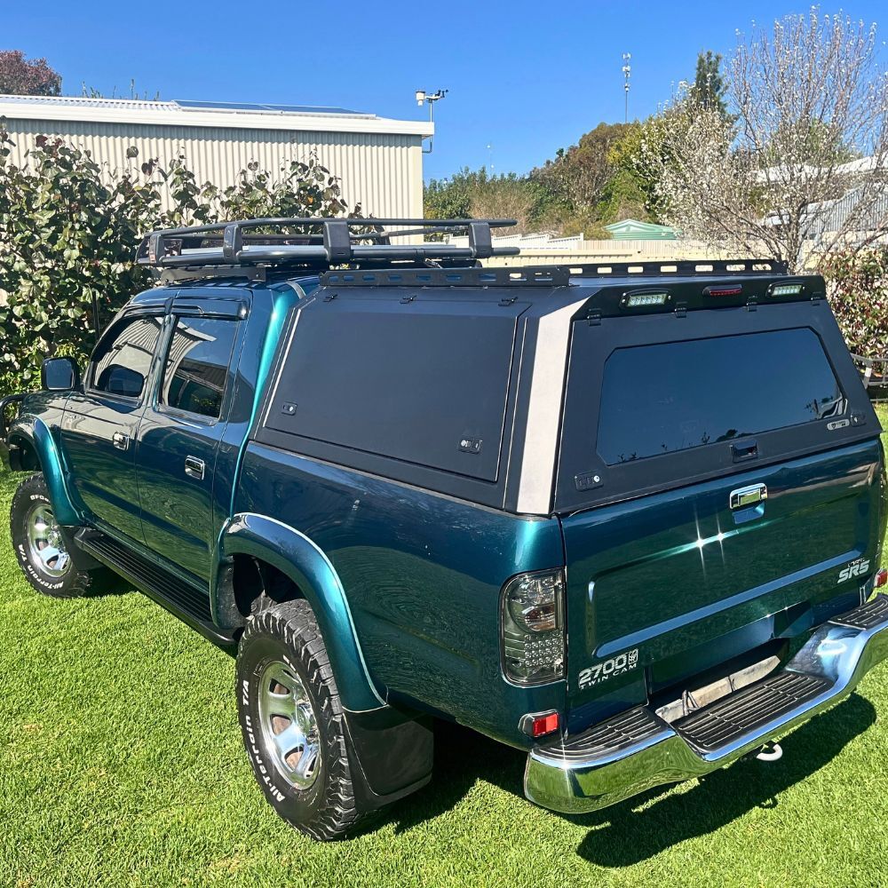 Cobra 4x4 Gen 2 Aluminium UTE Tub Canopy fits Toyota Hilux 1997- 2002 Tradie Black Aluminum Heavy duty