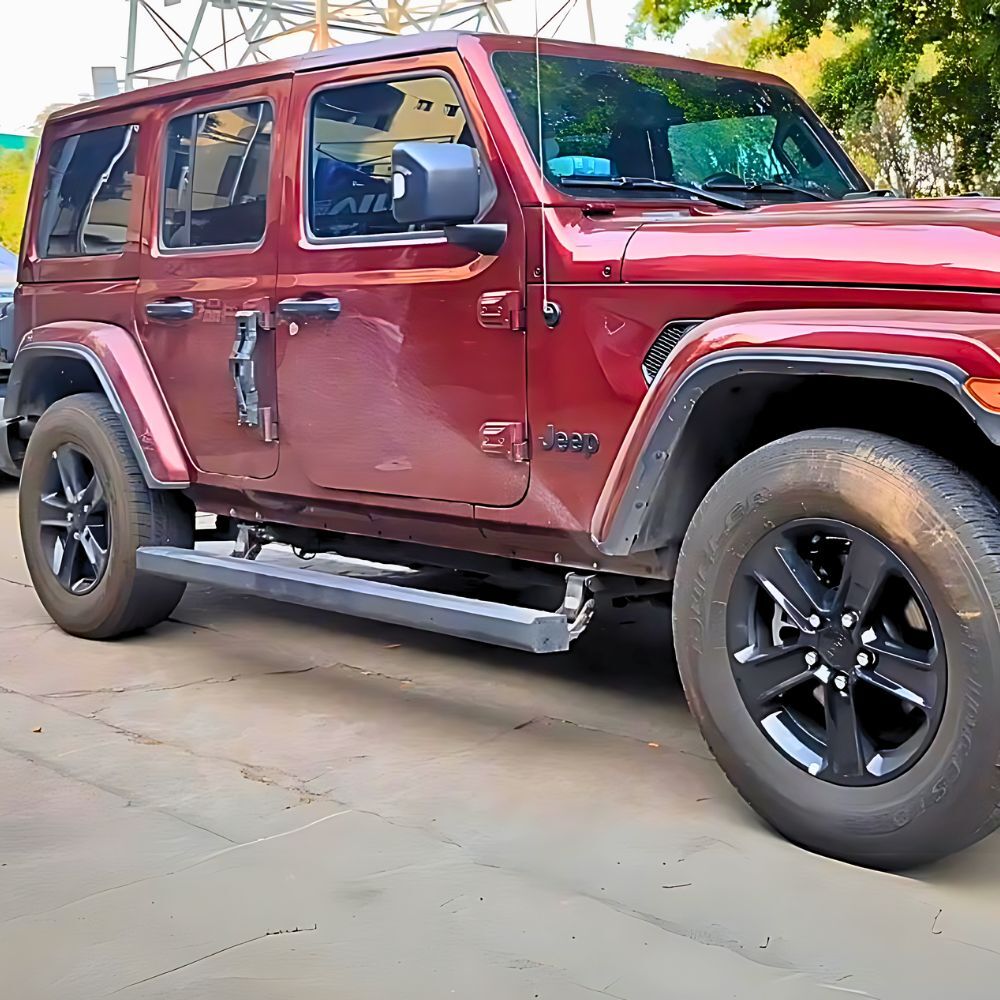 Electric Retractable Heavy Duty Side Steps Step E Board fits Jeep Wrangler JL 2018 Onwards Power Boards