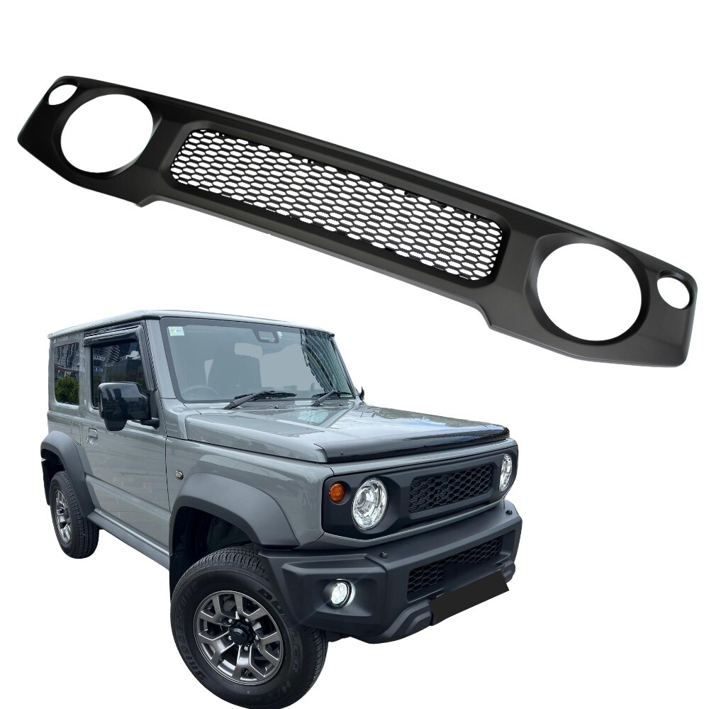 Front Matte Black Mesh Grill Suitable For Suzuki Jimny JB64 JB74 2018+ onwards Grille