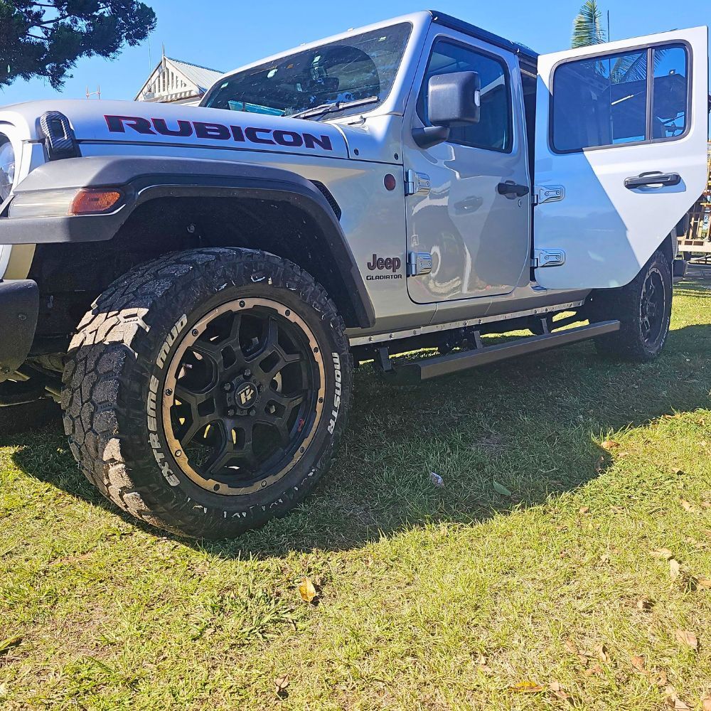 Electric Retractable Heavy Duty Side Steps Step E Board fits Jeep JT Gladiator 2020 Onwards Power Boards