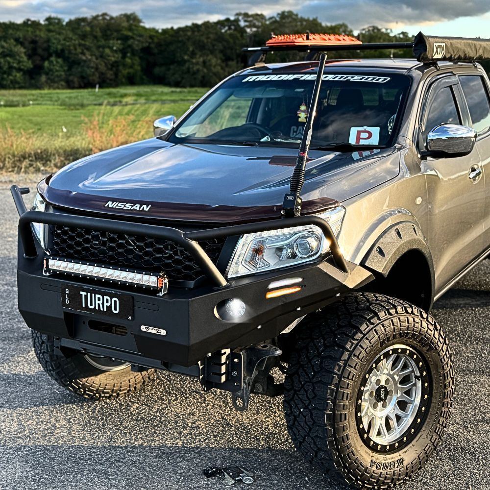 Cobra 4x4 Gen 3 Triple Hoop Steel Bull Bar Bullbar Suits Navara NP300 D23 2015 - 2020 Winch Compatible Bar Heavy Duty