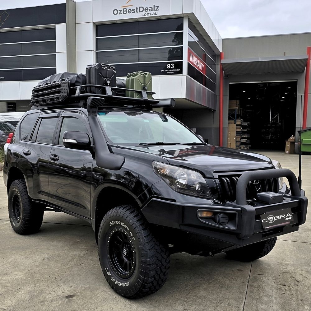 Cobra 4x4 Snorkel Air Intake Kit Suits Landcruiser Prado 150 Series 2009 - 2015 4WD Diesel Black Pipe