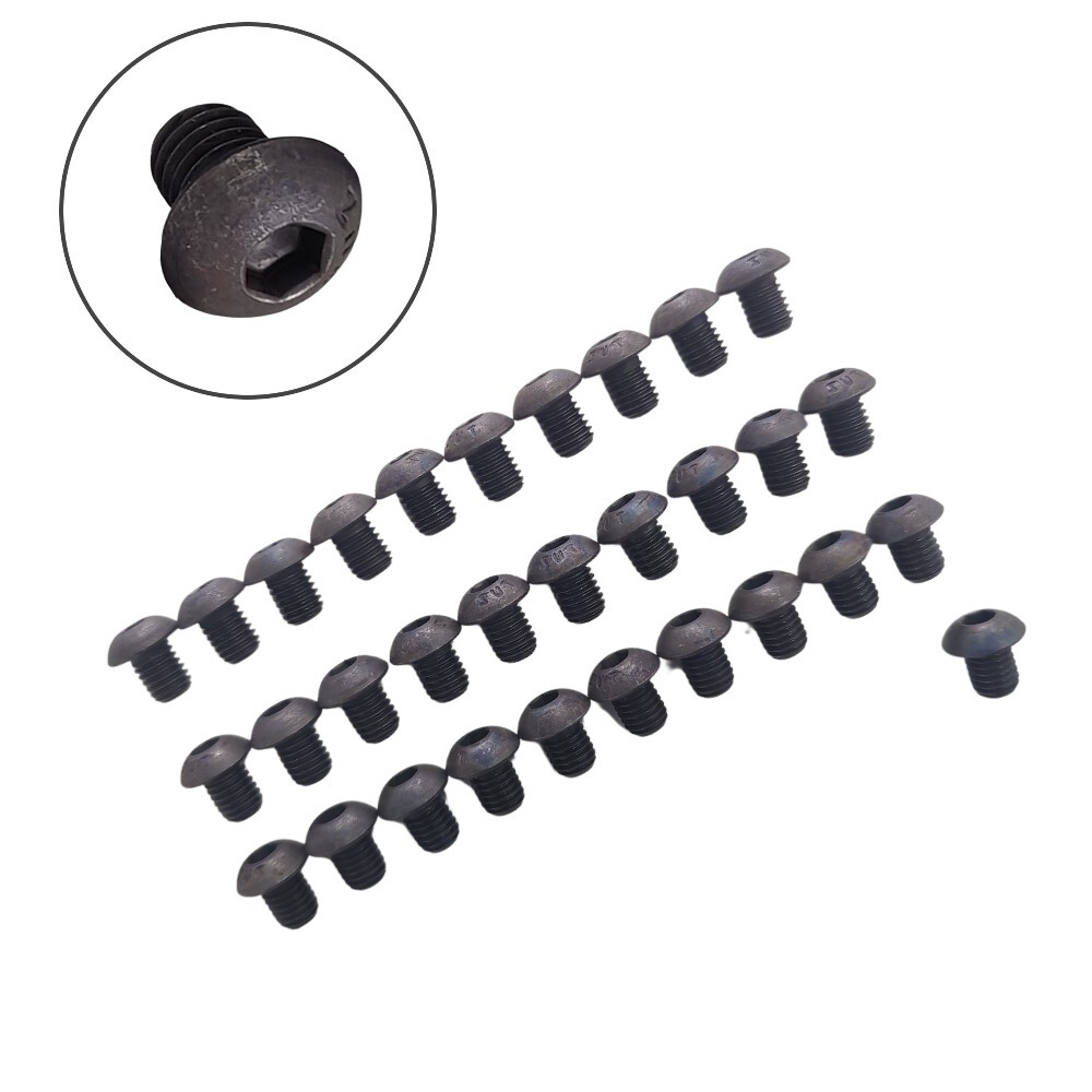 31 x Decorative Black Stainless Steel Screws for Pocket Style Fender Flares