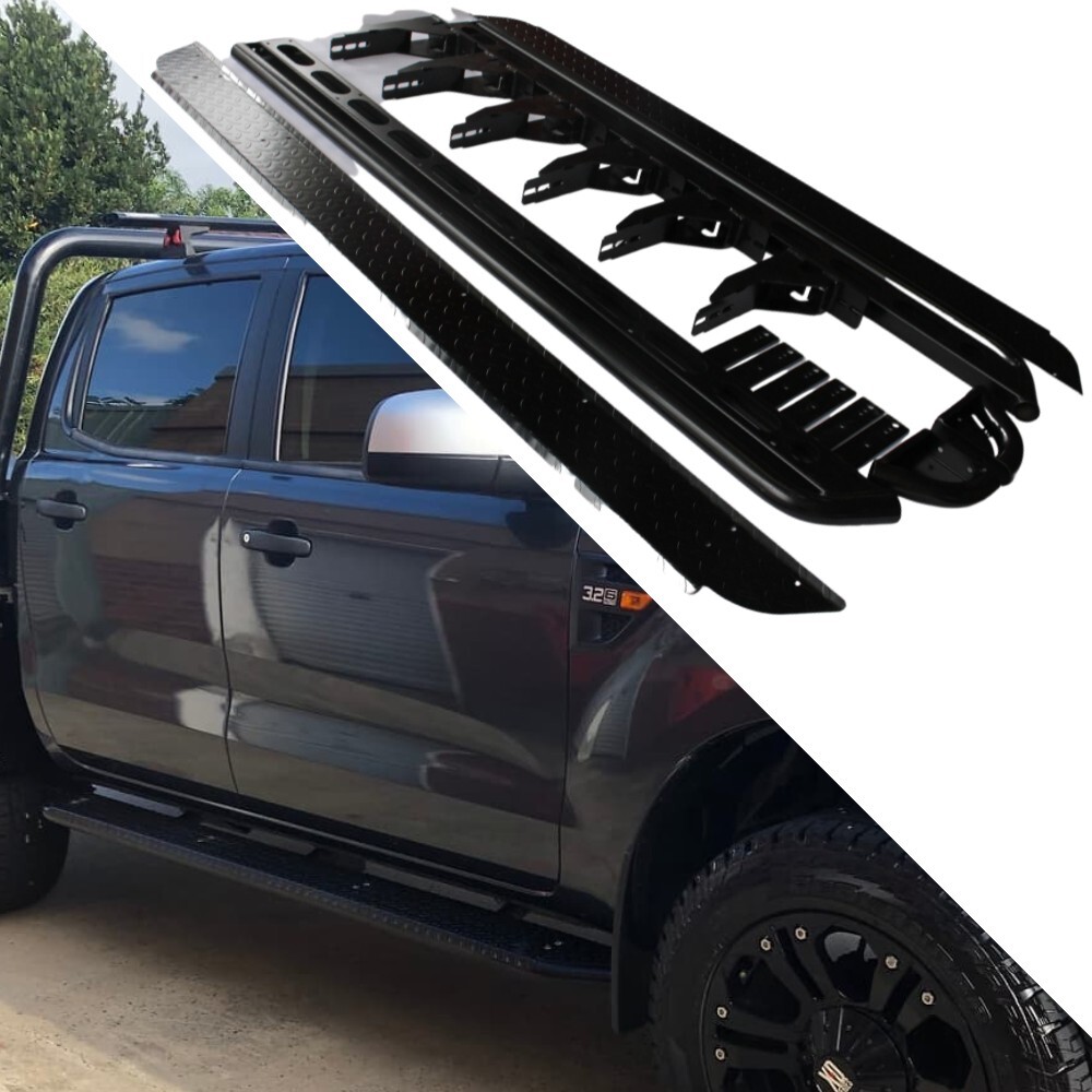 Heavy Duty Cobra 4x4 Rock Sliders fits Ranger PX1 PX2 PX3 Next Gen 2012+ & BT50 2012 Onwards Side Steps