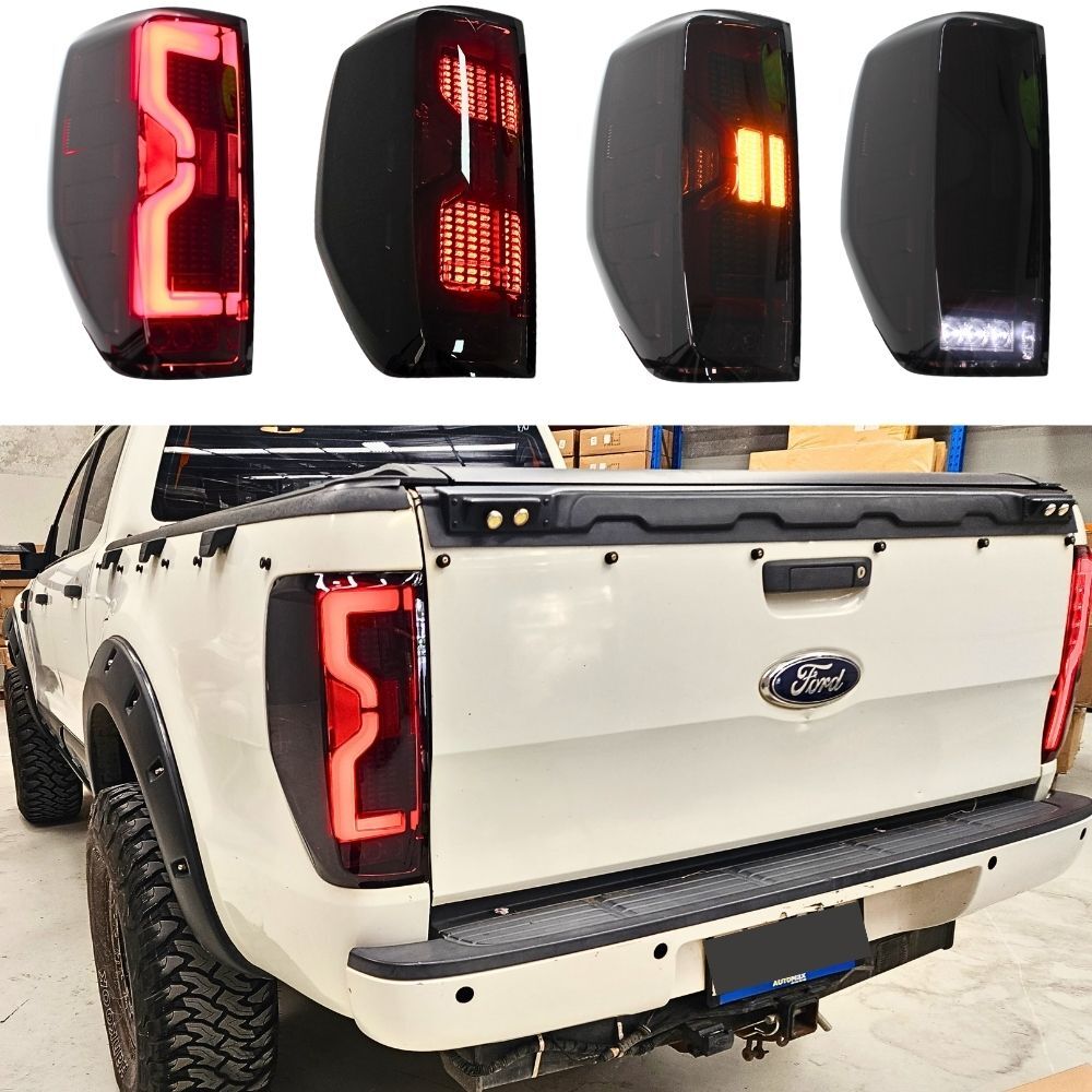 PX to NEXT GEN Update Smoked Black Tail Lights LED for Ford Ranger PX1 PX2 PX3 2012 - 2022 Taillights V4