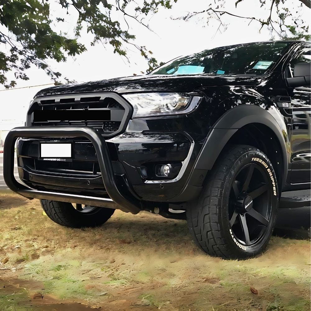 Black Stainless Steel Nudge Bar suits Ranger PX3 2018+ Bull Front Grill Bumper Guard OEM Style Push