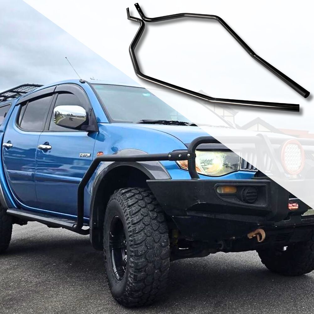 Cobra 4x4 Brush Scrub Bar Side Rails fits Triton MN ML 2006 - 2014 Bull bar Brushbar