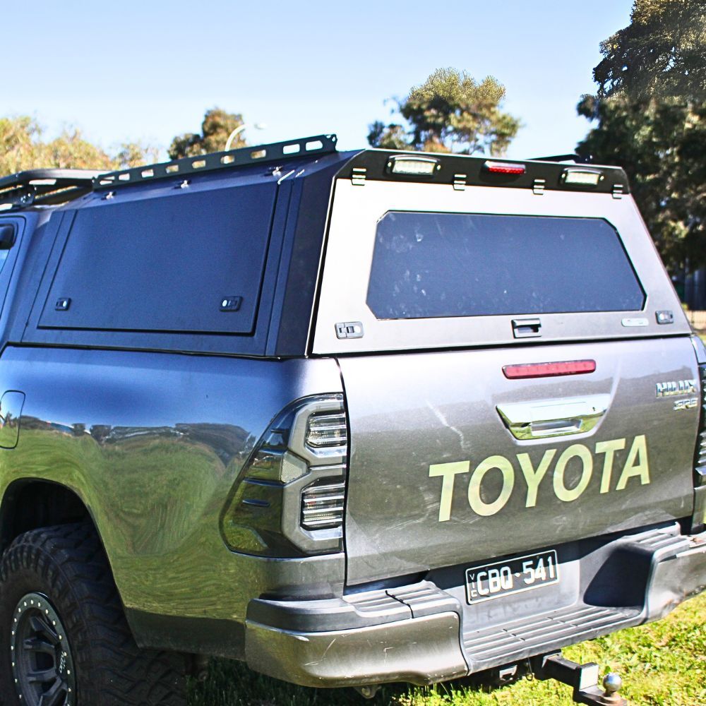 Cobra 4x4 Gen 2 Steel UTE Tub Canopy fits Mitsubishi Triton MN 2009 - 2014 Tradie Black Heavy duty