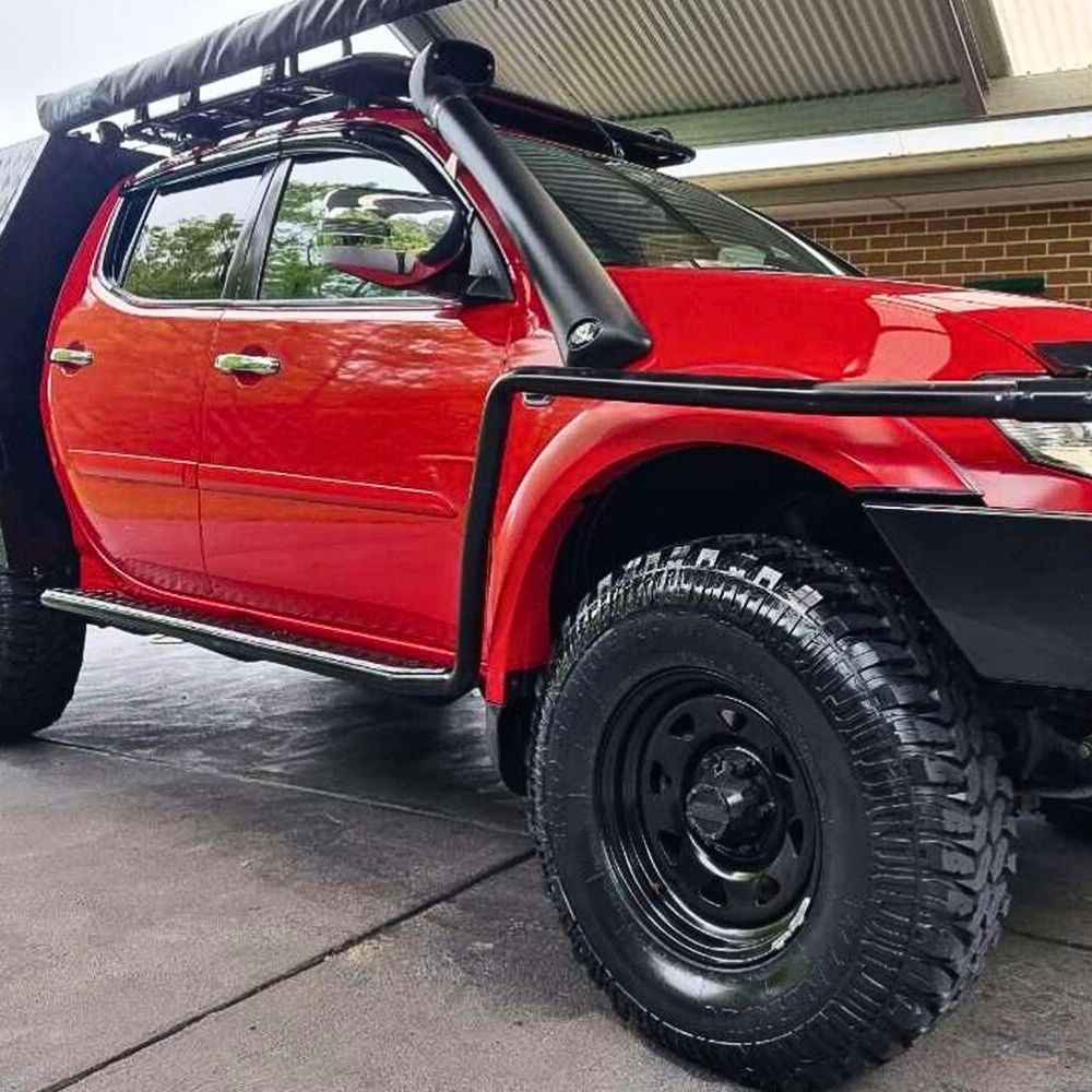 Heavy Duty Cobra 4x4 Rock Sliders Fits Triton MN ML 2006 - 2014 Side Steps Black Steel