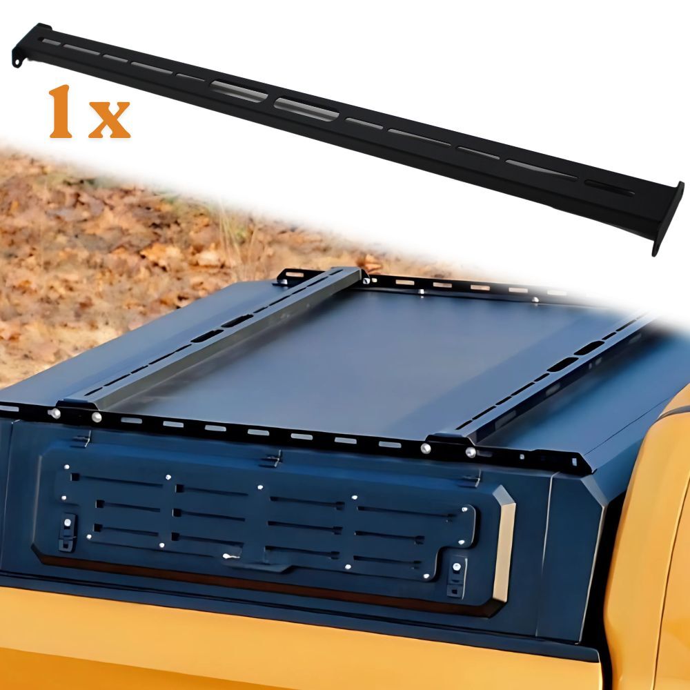 1 x Short Canopy Crossbar Cross Bar Galvanised Steel Suits Triton 2015 - 2023 MQ MR Roof Rack Channel Cobra 4x4 UTE Rails Add on